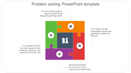 Free - Puzzle Model Problem Solving PowerPoint Template
