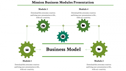 Free - Creative Business Model Presentation Template