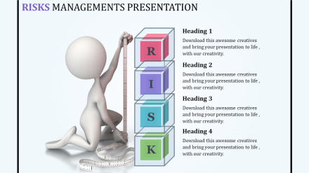 Risk Management PPT Presentation With Layered Vertical	