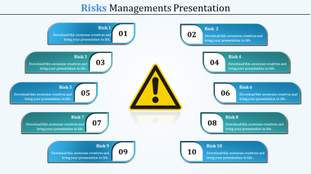 Free - Editable Risk Management PPT Presentation Slide Design
