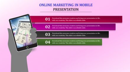 Free - Online Marketing PPT Download With Mobile Phone
