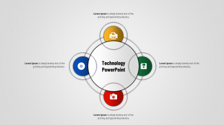 Technology PowerPoint Presentation - Circle Model
