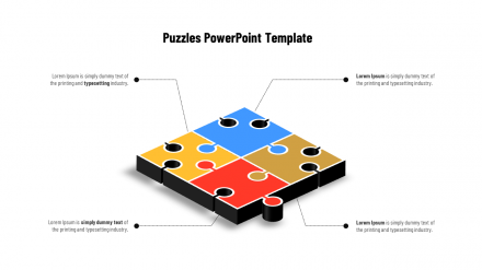 Creative Puzzle PowerPoint Template Presentation