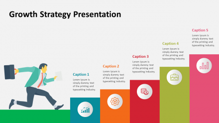 Attractive Growth Strategy Presentation For Business