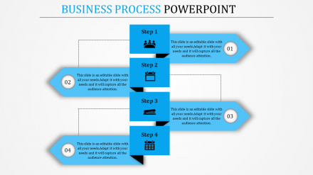 Simple Business Process Template PowerPoint Presentation