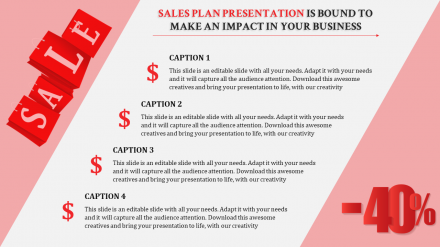 Free - Sales Plan Presentation PPT