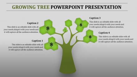 Download Gorgeous Growing Tree PowerPoint Template