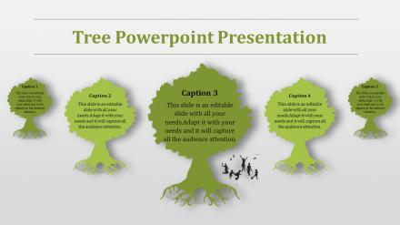 Free - Magnificent Nice Tree Powerpoint Template Presentation