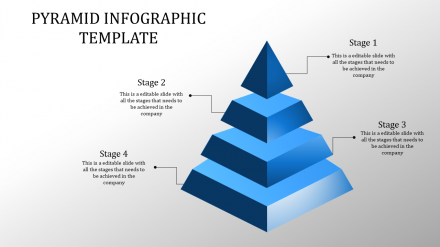 Get Best Pyramid PPT Template Slides With Four Node
