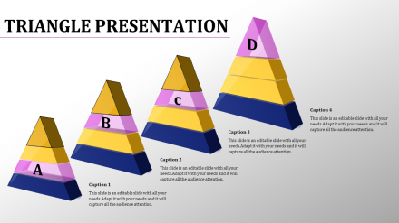 Free - Astonishing Triangle Presentation Template Themes Design