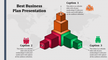 Free - Best Business Plan Presentation With Cubes Design