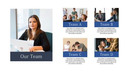 Free - Our Team PowerPoint Template Presentation
