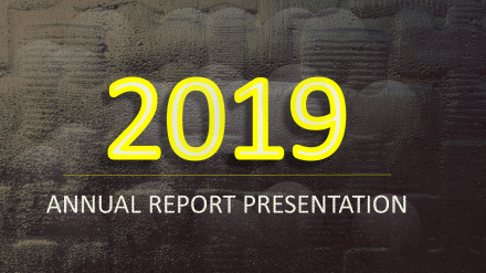 Free - 2019 Annual Report PPT PowerPoint Presentation       