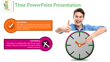 Make Use This Time PowerPoint Template For Presentation