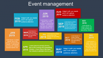Pretty Event Management PPT Template For Presentation