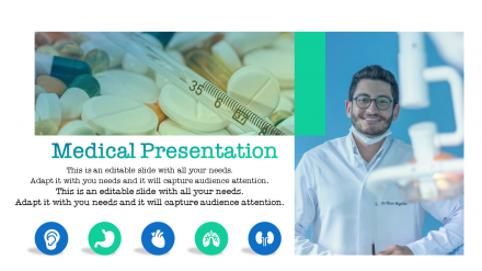 Free - Pills Medical Presentation Template PowerPoint Slide