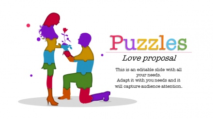 Impress Your Audience With Editable Puzzle PPT Template