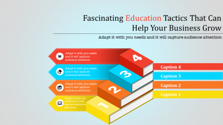 Multicolor PPT Template For Education With Notebooks