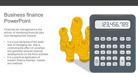  Business Finance Powerpoint - Calculator Model
