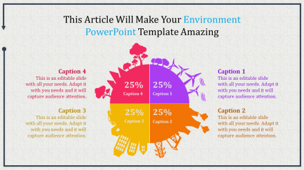 Multicolor Environment PowerPoint Template Presentation