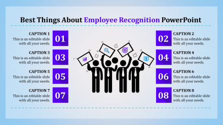 Employee Recognition PowerPoint - Eight Stage Presentation