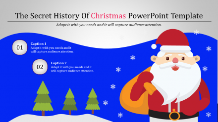 Christmas PowerPoint Template With Light Grey Background