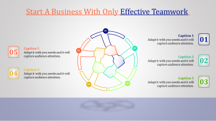 Effective Teamwork PowerPoint Presentation Template      