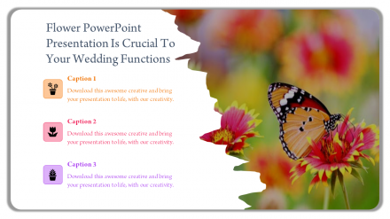 Free - Three Node Flower PowerPoint Presentation Templates
