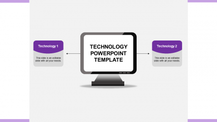 Impressive Technology PowerPoint Templates-Purple Color