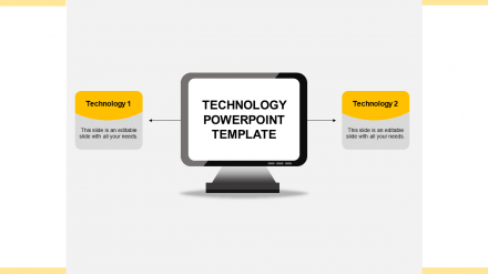 Get Technology PowerPoint Templates Design-Yellow Color