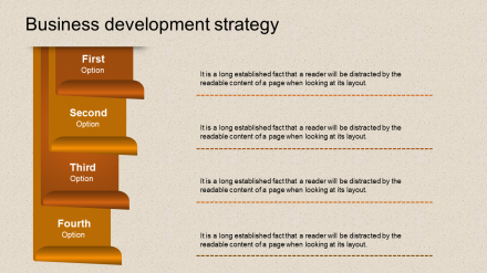 Customized Business Development Strategy PPT-Four Node
