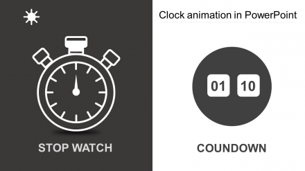 Creative Clock Animation In PowerPoint Presentation