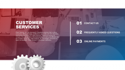 Best Customer Service PowerPoint Template Slide