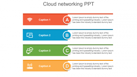 Free - Amazing Cloud Networking PPT Slide Design Template