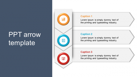 PPT Arrow Template Slide Design PowerPoint Presentation