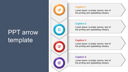 PPT Arrow Template PowerPoint Design Presentation Slide
