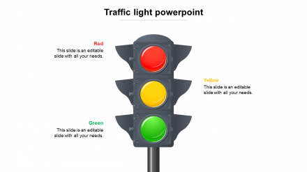 Best Affordable Traffic Light PowerPoint Presentation Slide