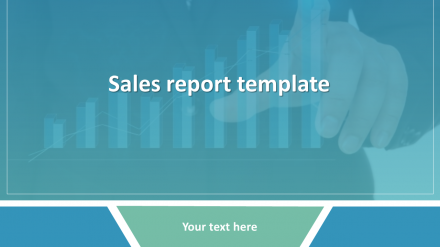 Effective Sales Report Template With Blue Theme