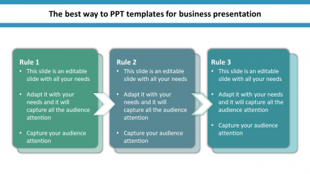 Free - Best PPT Templates For Business Presentation-Three Node