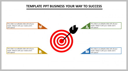Four Node Template PPT Business Plan	