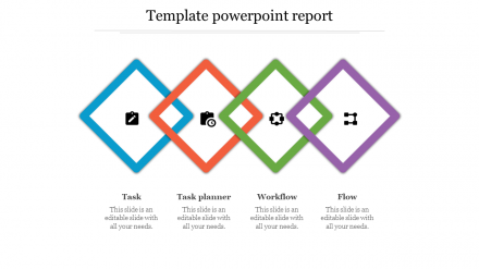Our Predesigned Template PowerPoint Report-Five Node