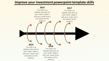 Timeline Investment PowerPoint Template Designs