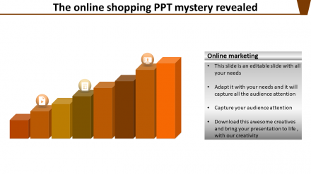 Free - Online Shopping PPT Diagram For Your Creative Presentation