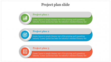 Colorful Project Plan Slide Template Presentation