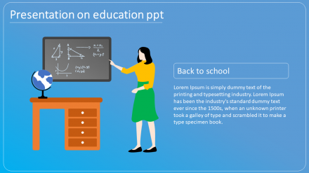 Affordable Presentation On Education PPT Slide Design