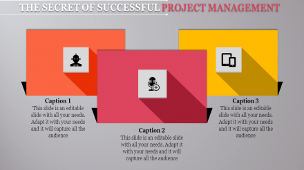 Creative Project Management PowerPoint-Square Model