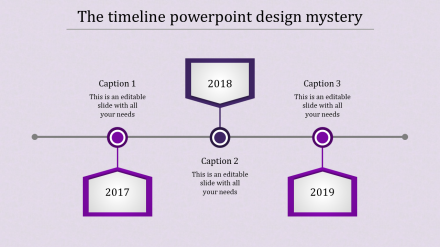 Awesome PowerPoint With Timeline Templates-Three Node