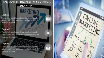 Digital Marketing Plan PPT With Portfolio