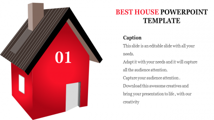 Free - Attractive House PowerPoint Template PPT Presentation Slide 