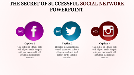 Free - Linear Social Network Powerpoint Template